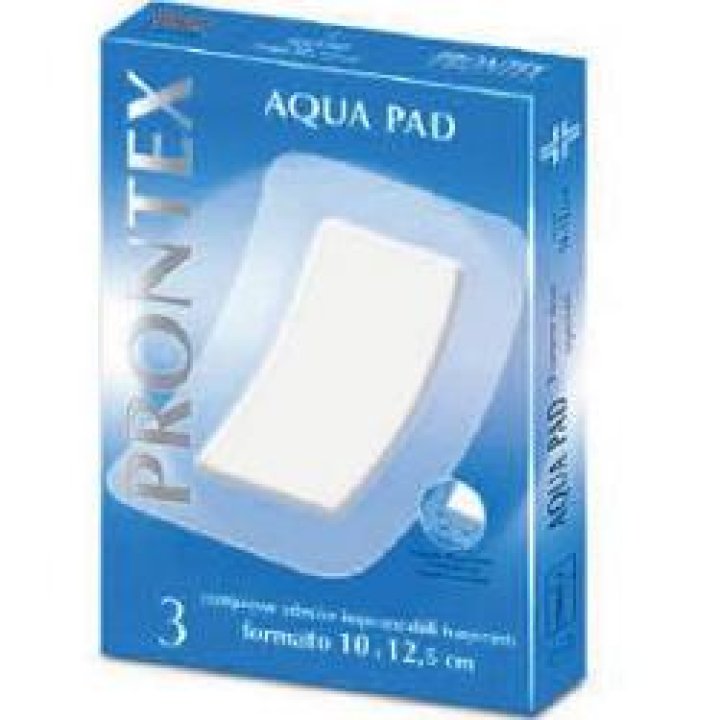 GARZA COMPRESSA PRONTEX AQUA PAD 10X12,5 CM 3 PEZZI