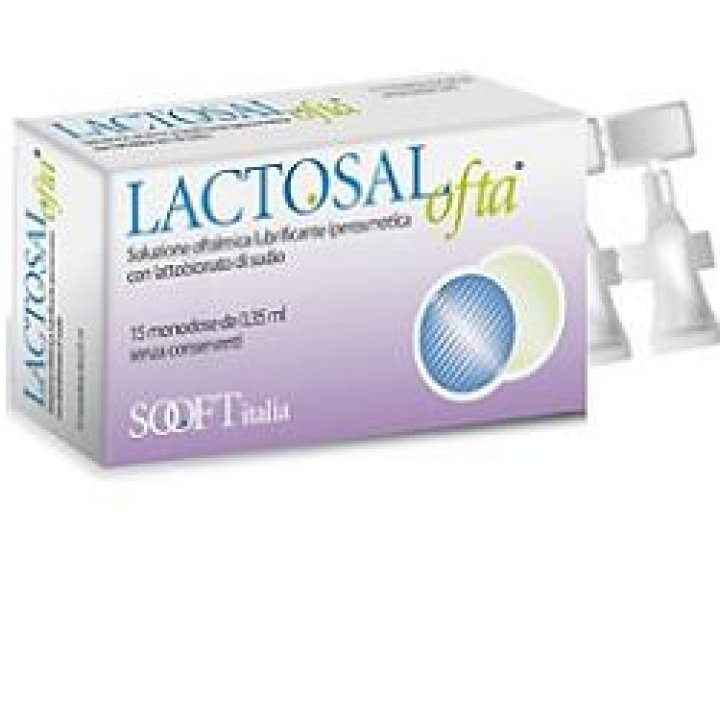 LACTOSAL OFTA SOLUZIONE OFTALMICA LUBRIFICANTE IPERTONICA 15 FLACONCINI MONODOSE 0,35 ML