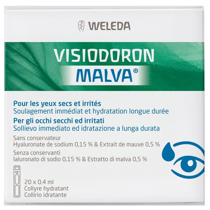 CCE OCULARI VISIODORON MALVA 20 MONODOSE DA 0,4 ML