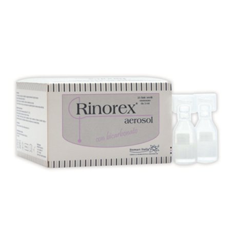 FIALA PER AEROSOL RINOREX BICARBONATO 3 ML 25 PEZZI