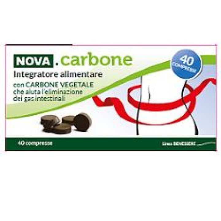 NOVA CARBONE VEGETALE 40 COMPRESSE