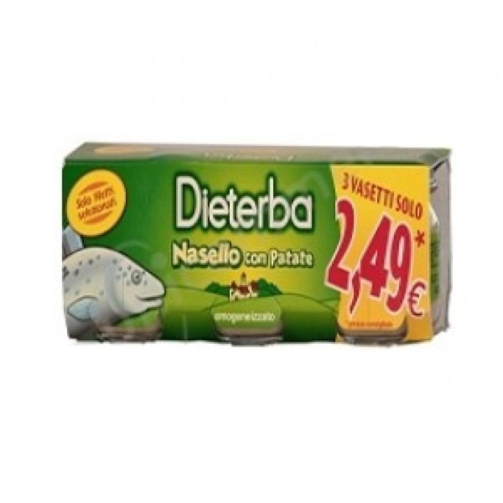 DIETERBA OMOGENEIZZATO NASELLO 3 PEZZI 80 G DIETERBA OMOGENEIZZATO NASELLO 3 PEZZI 80 G