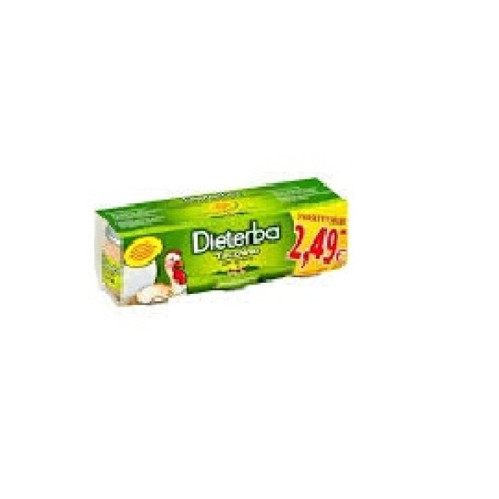DIETERBA OMOGENEIZZATO TACCHINO 3 PEZZI 80 G DIETERBA OMOGENEIZZATO TACCHINO 3 PEZZI 80 G