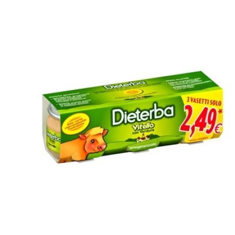 DIETERBA OMOGENEIZZATO VITELLO 3 PEZZI 80 G