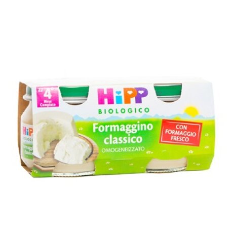 HIPP BIO OMOGENEIZZATO FORMAGGINO CLASSICO 2X80 G