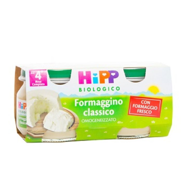 HIPP BIO OMOGENEIZZATO FORMAGGINO CLASSICO 2X80 G