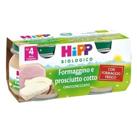 HIPP BIO OMOGENEIZZATO FORMAGGINO PROSCIUTTO 2X80 G