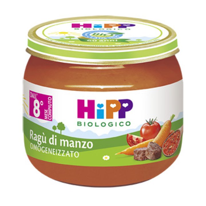 HIPP BIO HIPP BIO OMOGENEIZZATO SU RAGU\' DI MANZO 2X80 G