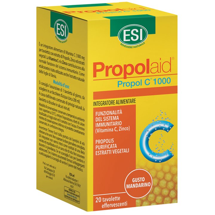 ESI PROPOLAID PROPOL C 1000 MG 20 TAVOLETTE EFFERVESCENTI