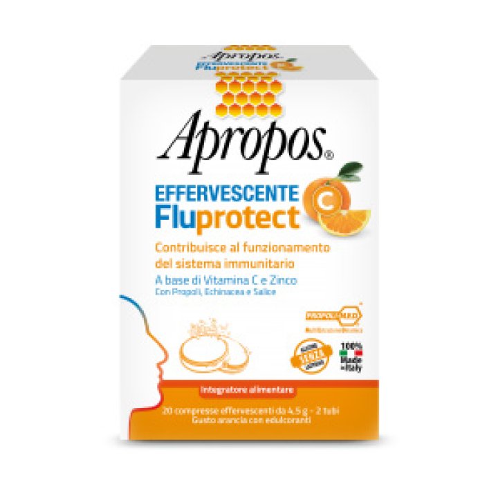 Apropos Fluprotect effervescente con Vitamina C - 20 compresse