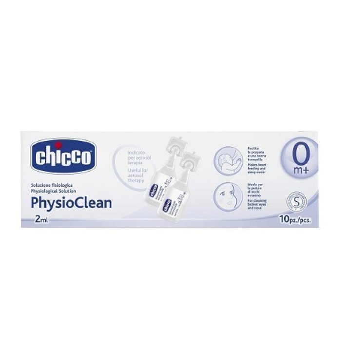 CHICCO PHYSIOCLEAN SOLUZIONE FISIOLOGICA 10 FLACONCINI 2 ML