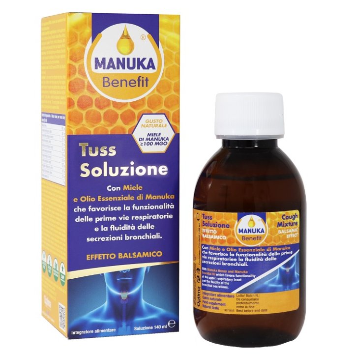 MANUKA BENEFIT TUSS SOLUZIONE 140 ML MANUKA BENEFIT TUSS SOLUZIONE 140 ML