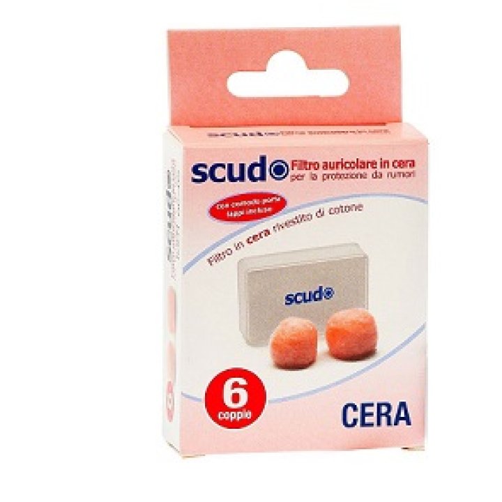 TAPPO AURICOLARE EARPLUG SCUDO IN CERA 6 COPPIE 12 PEZZI ARTICOLO 7EN081