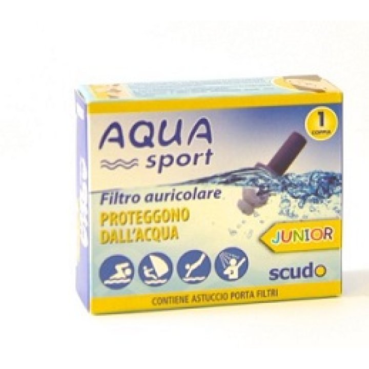 FILTRO AURICOLARE JUNIOR EARPLUG SCUDO AQUASPORT 2 PEZZI