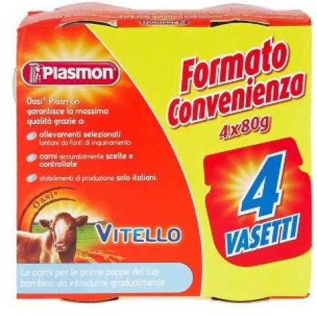 PLASMON OMOGENEIZZATO VITELLO 4 X 80 G