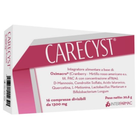 CARECYST 16 COMPRESSE DIVISIBILI DA 1300 MG