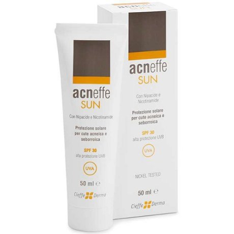 Acneffe Sun Spf 30 Alta Protezione Uvb per Cute Acneica e Seborroica 50 Ml