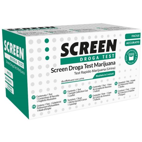 DROGA TEST CHE RILEVA UNA SOSTANZA MARIJUANA THC SCREEN DROGA TEST MARIJUANA