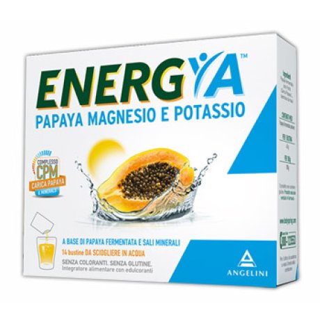 Energya integratore alimentare a base di Papaya Magnesio e Potassio - 14 bustine