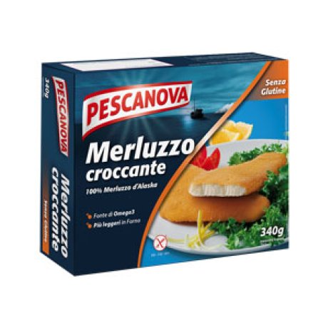 PESCANOVA MERLUZZO CROCCANTE PANATO SURGELATO 3 FILETTI 340G