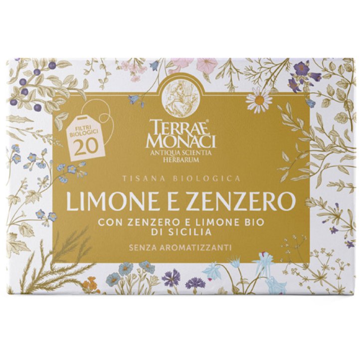 TERRAE MONACI CITRUS ZINGIBER TISANA BIO 20 FILTRI DA 1,5 G