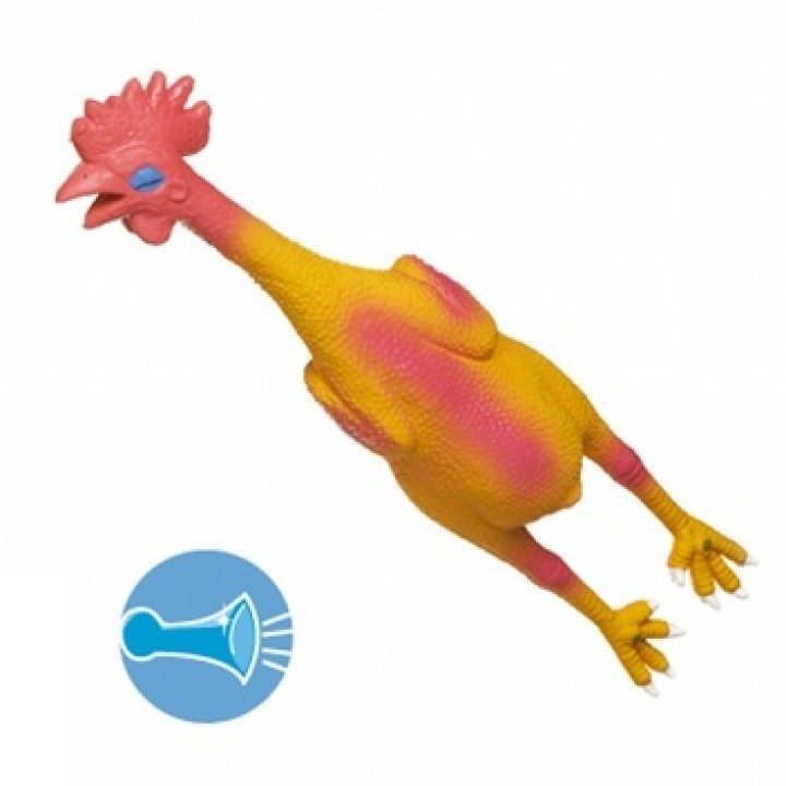 GIOCO LATEX POLLO GRANDE 52CM