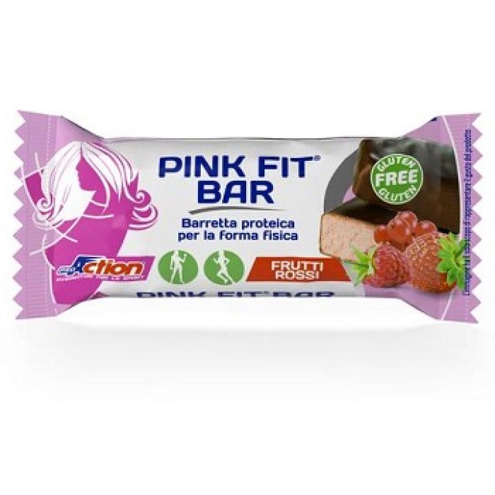 PROACTION PINK FIT BARRETTA PROTEICA PER LA FORMA FISICA AI FRUTTI ROSSI 30 G