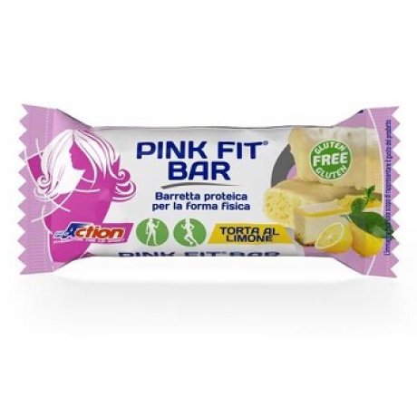 PROACTION PINK FIT BARRETTA PROTEICA PER LA FORMA FISICA ALLA TORTA AL LIMONE 30 G