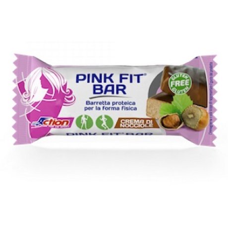 PROACTION PINK FIT BARRETTA PROTEICA PER LA FORMA FISICA ALLA CREMA DI NOCCIOLE 30 G