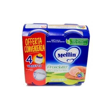 MELLIN OMOGENEIZZATO PROSCIUTTO 4 X 80G