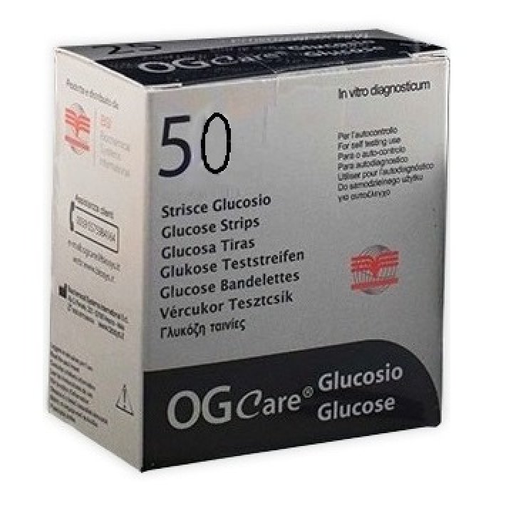 STRISCE MISURAZIONE GLICEMIA OGCARE 50 PEZZI