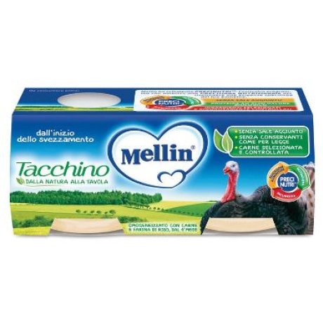 MELLIN OMOGENEIZZATO TACCHINO 2 X 80 G