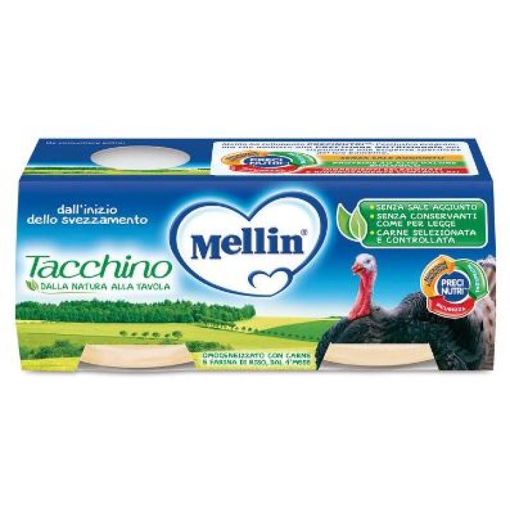 MELLIN OMOGENEIZZATO TACCHINO 2 X 80 G MELLIN OMOGENEIZZATO TACCHINO 2 X 80 G