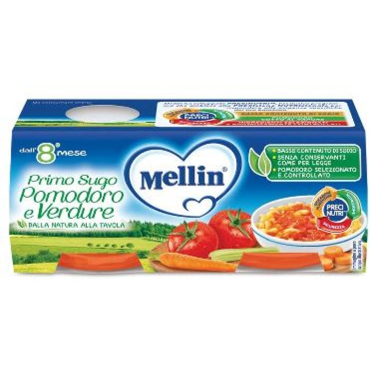 MELLIN PRIMO SU POMODORO E VERDURE 2 VASETTI DA 80 G