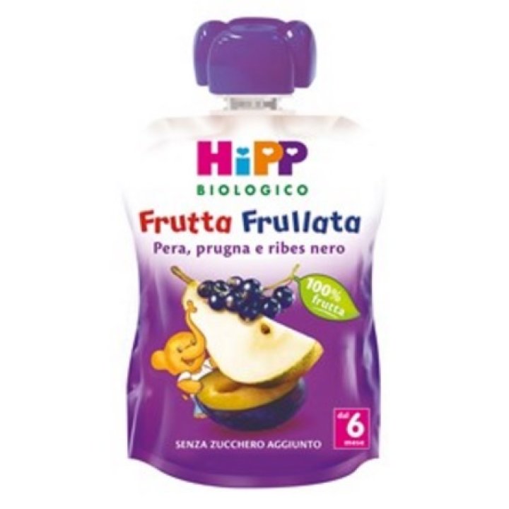 HIPP BIO FRUTTA FRULLATA PERA PRUGNA RIBES 90 G