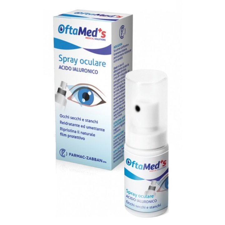 OFTAMED\'S SPRAY CULARE OCCHI SECCHI E STANCHI ACIDO IALURONICO 10 ML OFTAMED\'S SPRAY CULARE OCCHI SECCHI E STANCHI ACIDO IALURONICO 10 ML