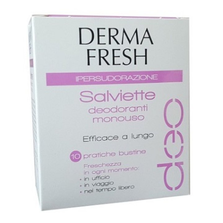 DERMAFRESH IPERSUDORAZIONE 10 SALVIETTINE DEODORANTI