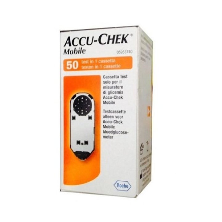 STRISCE MISURAZIONE GLICEMIA ACCU-CHEK MOBILE 50 TEST MIC 2