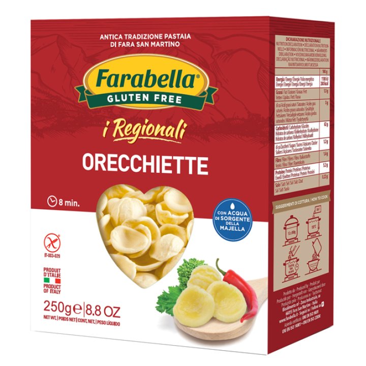 FARABELLA ORECCHIETTE I REGIONALI PASTA FRESCA STABILIZZATA 250 G