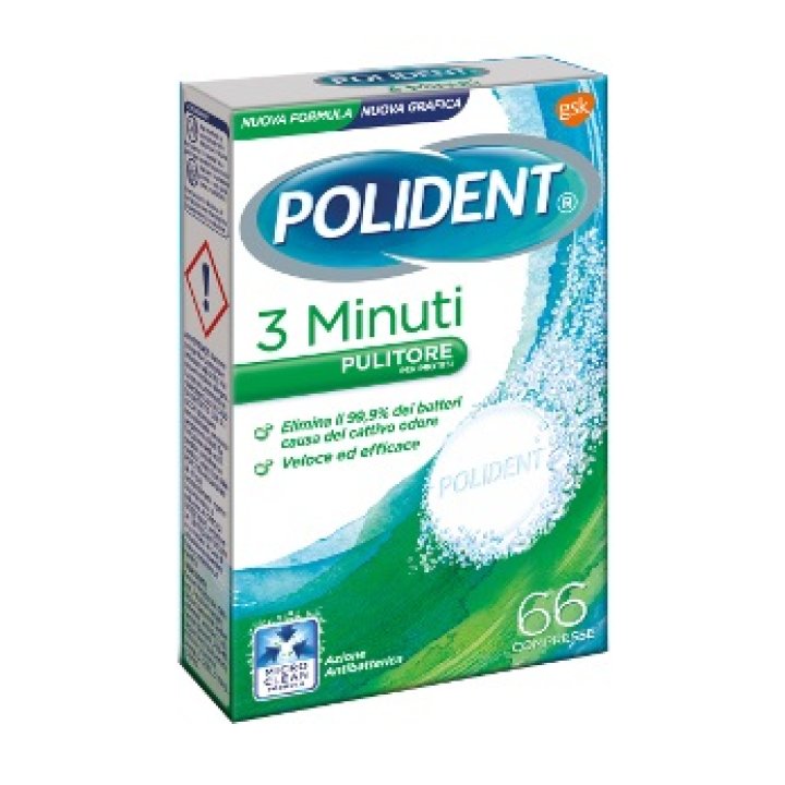 POLIDENT 3 MINUTI 66 COMPRESSE