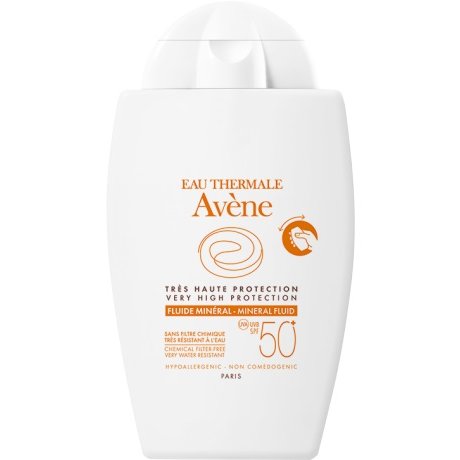 Avène Eau Thermale Fluido Minerale Solare Viso Protezione Solare SPF 50+