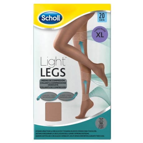 SCHOLL LIGHTLEGS 20 DENARI TAGLIA XL COLORE NUDE 1 PAIO