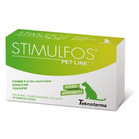 STIMULFOS PET LINE GATTO MANGIME COMPLEMENTARE SCATOLA 30 COMPRESSE