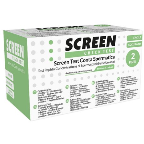 KIT PER L\'INDIVIDUAZIONE DI CONTA SPERMATICA 2 PEZZI FERTILITA\' MASCHILE SCREEN TEST CONTA SPERMATICA