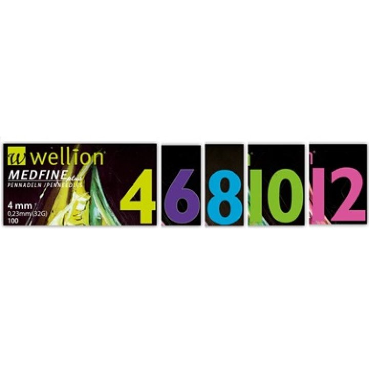 WELLION MEDFINE PLUS 4 32 GAUGE 100 PEZZI