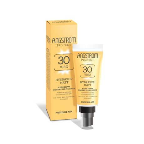 ANGSTROM PROTECT HYDRAXOL MATT FLUIDO SOLARE PROTEZIONE 30 PELLI MISTE 40 ML