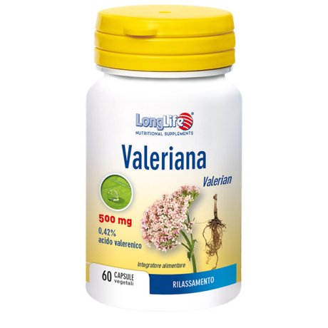 LONGLIFE VALERIANA 60 CAPSULE 500 MG