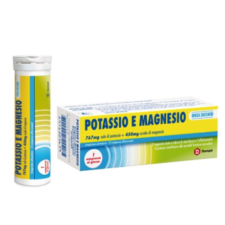 DOMPE\' POTASSIO E MAGNESIO SENZA ZUCCHERO 12 COMPRESSE