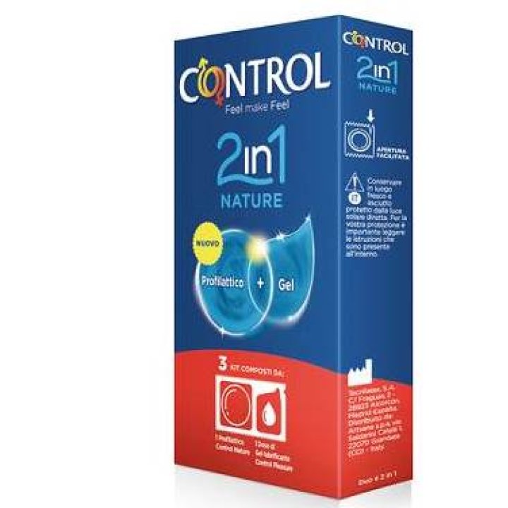 CONTROL 2 IN 1 NATURE + LUBE NATURE 3 PEZZI