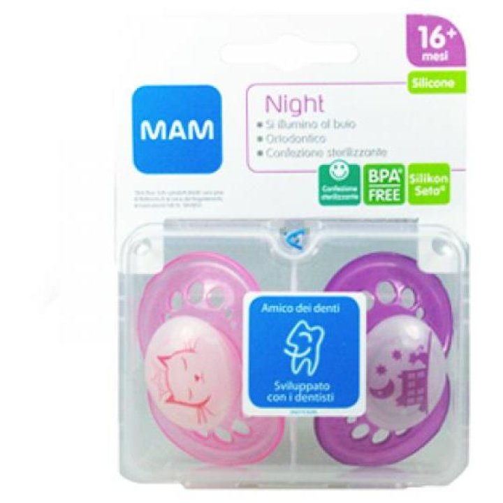 MAM NIGHT SUCCHIETTO 16+ SILICONE CONFEZIONE DOPPIA